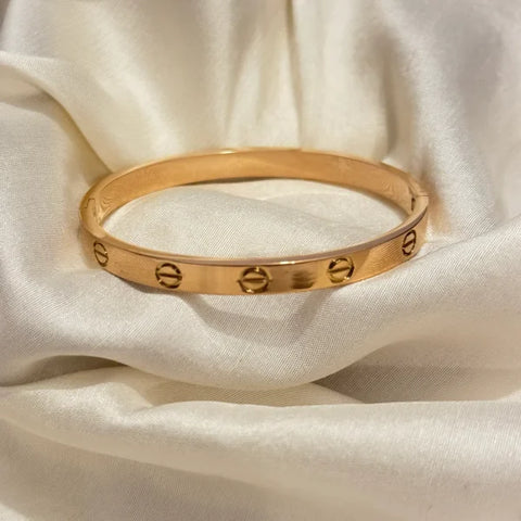 Gold Love Bangle Bracelet Kara | Bracelet For Women Girls | Women Jewelry | Women Fashion ₨345