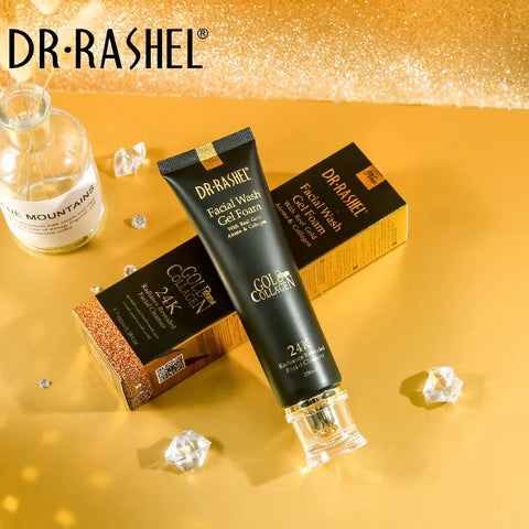 Dr.rashel 24 K Gold Atoms Collagen Face Wash Gel Foam Face Cleanser – 100ml