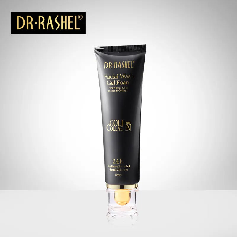 Dr.rashel 24 K Gold Atoms Collagen Face Wash Gel Foam Face Cleanser – 100ml