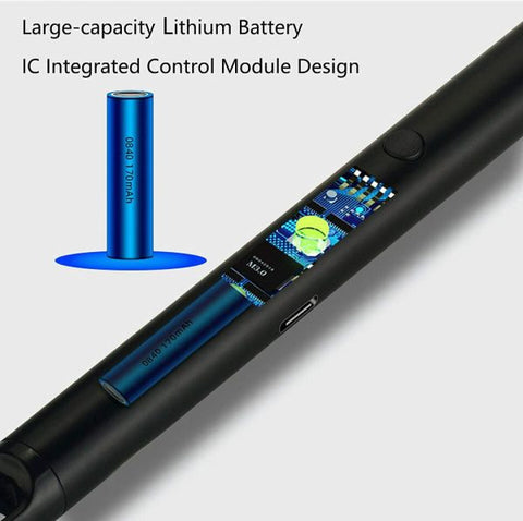 Arc Lighter With Usb Charging, Flameless Windproof, Led Battery Display, Safety Switch, 360 Degree Rotate (random Colors)